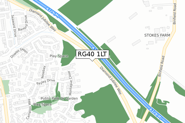 RG40 1LT map - large scale - OS Open Zoomstack (Ordnance Survey) RG40 1LT map - large scale - OS Open Zoomstack (Ordnance Survey)