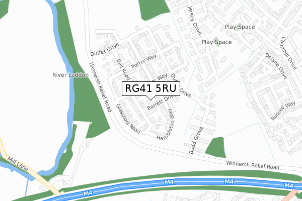 RG41 5RU map - large scale - OS Open Zoomstack (Ordnance Survey) RG41 5RU map - large scale - OS Open Zoomstack (Ordnance Survey)
