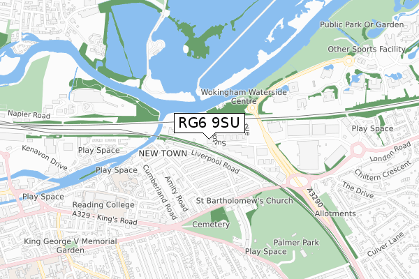 RG6 9SU map - small scale - OS Open Zoomstack (Ordnance Survey) RG6 9SU map - small scale - OS Open Zoomstack (Ordnance Survey)