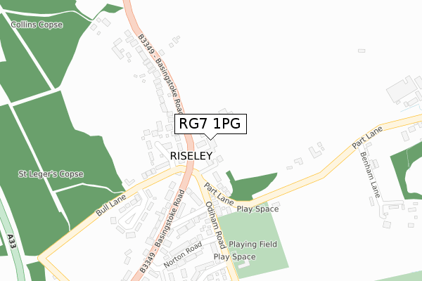 RG7 1PG map - large scale - OS Open Zoomstack (Ordnance Survey) RG7 1PG map - large scale - OS Open Zoomstack (Ordnance Survey)
