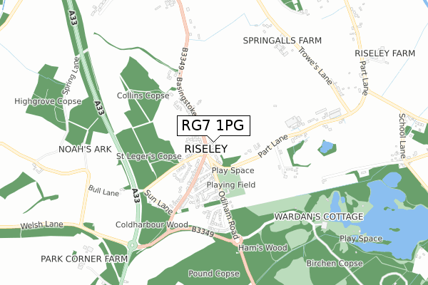 RG7 1PG map - small scale - OS Open Zoomstack (Ordnance Survey) RG7 1PG map - small scale - OS Open Zoomstack (Ordnance Survey)