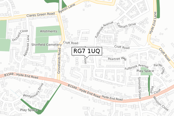 RG7 1UQ map - large scale - OS Open Zoomstack (Ordnance Survey) RG7 1UQ map - large scale - OS Open Zoomstack (Ordnance Survey)