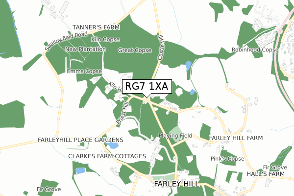 RG7 1XA map - small scale - OS Open Zoomstack (Ordnance Survey) RG7 1XA map - small scale - OS Open Zoomstack (Ordnance Survey)