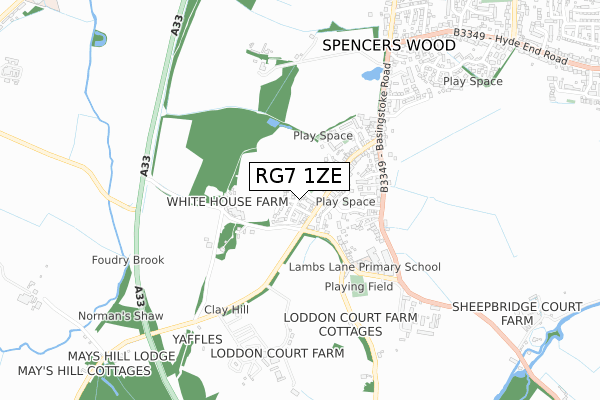 RG7 1ZE map - small scale - OS Open Zoomstack (Ordnance Survey) RG7 1ZE map - small scale - OS Open Zoomstack (Ordnance Survey)