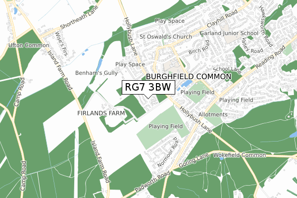 RG7 3BW map - small scale - OS Open Zoomstack (Ordnance Survey) RG7 3BW map - small scale - OS Open Zoomstack (Ordnance Survey)