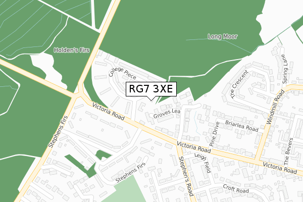 RG7 3XE map - large scale - OS Open Zoomstack (Ordnance Survey) RG7 3XE map - large scale - OS Open Zoomstack (Ordnance Survey)