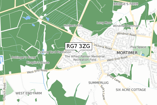 RG7 3ZG map - small scale - OS Open Zoomstack (Ordnance Survey) RG7 3ZG map - small scale - OS Open Zoomstack (Ordnance Survey)