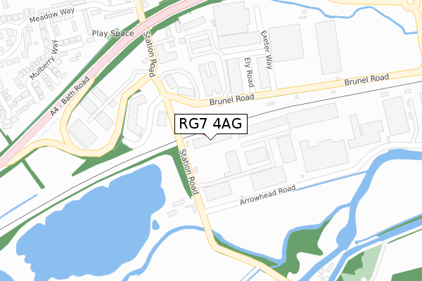 RG7 4AG map - large scale - OS Open Zoomstack (Ordnance Survey) RG7 4AG map - large scale - OS Open Zoomstack (Ordnance Survey)