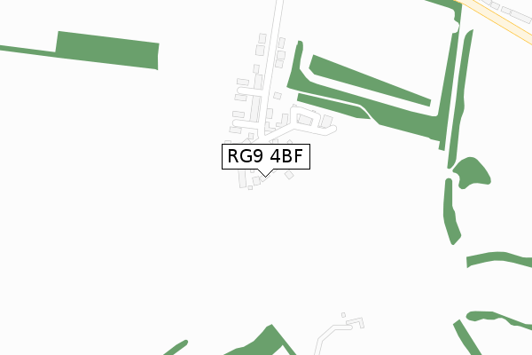 RG9 4BF map - large scale - OS Open Zoomstack (Ordnance Survey)