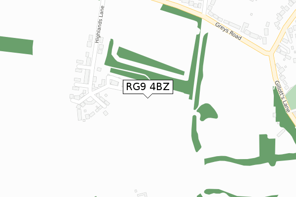 RG9 4BZ map - large scale - OS Open Zoomstack (Ordnance Survey) RG9 4BZ map - large scale - OS Open Zoomstack (Ordnance Survey)