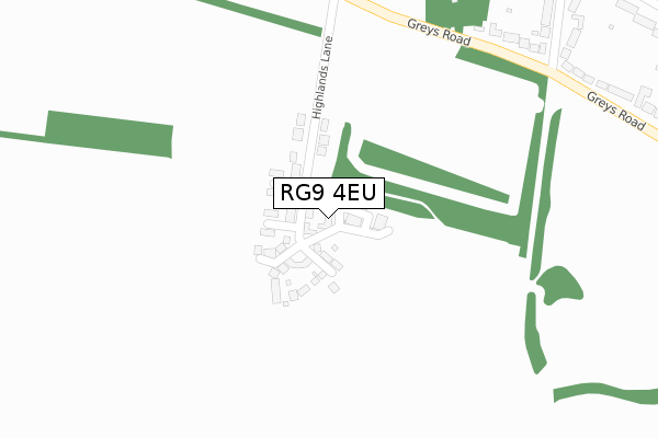 RG9 4EU map - large scale - OS Open Zoomstack (Ordnance Survey)