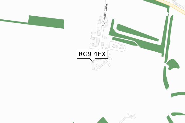 RG9 4EX map - large scale - OS Open Zoomstack (Ordnance Survey)