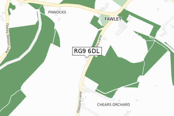 RG9 6DL map - large scale - OS Open Zoomstack (Ordnance Survey)