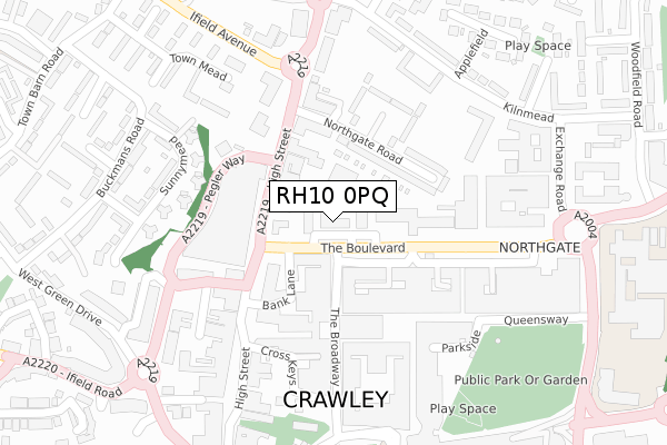 RH10 0PQ map - large scale - OS Open Zoomstack (Ordnance Survey) RH10 0PQ map - large scale - OS Open Zoomstack (Ordnance Survey)