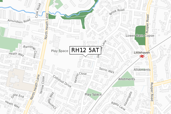 RH12 5AT map - large scale - OS Open Zoomstack (Ordnance Survey) RH12 5AT map - large scale - OS Open Zoomstack (Ordnance Survey)