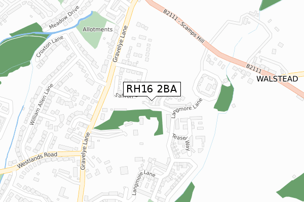 RH16 2BA map - large scale - OS Open Zoomstack (Ordnance Survey) RH16 2BA map - large scale - OS Open Zoomstack (Ordnance Survey)