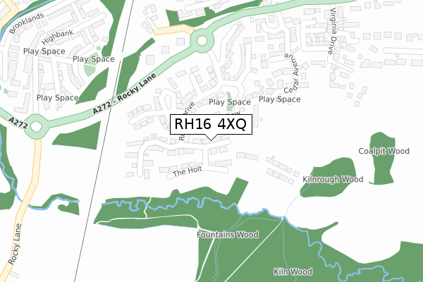 RH16 4XQ map - large scale - OS Open Zoomstack (Ordnance Survey) RH16 4XQ map - large scale - OS Open Zoomstack (Ordnance Survey)