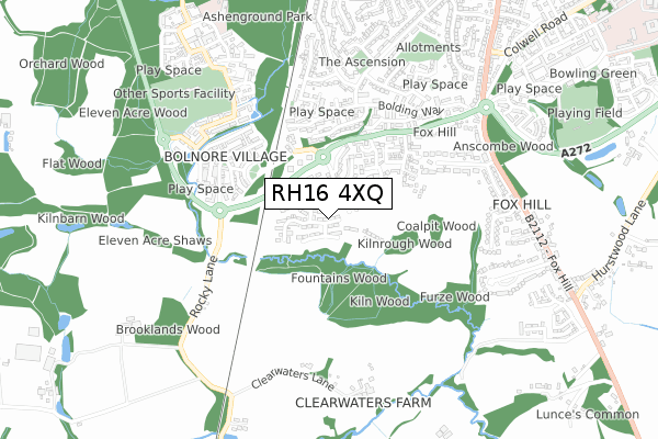 RH16 4XQ map - small scale - OS Open Zoomstack (Ordnance Survey) RH16 4XQ map - small scale - OS Open Zoomstack (Ordnance Survey)
