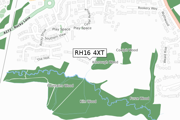 RH16 4XT map - large scale - OS Open Zoomstack (Ordnance Survey) RH16 4XT map - large scale - OS Open Zoomstack (Ordnance Survey)