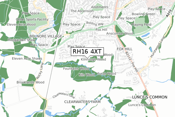 RH16 4XT map - small scale - OS Open Zoomstack (Ordnance Survey) RH16 4XT map - small scale - OS Open Zoomstack (Ordnance Survey)