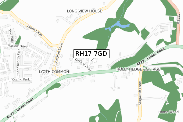 RH17 7GD map - large scale - OS Open Zoomstack (Ordnance Survey) RH17 7GD map - large scale - OS Open Zoomstack (Ordnance Survey)