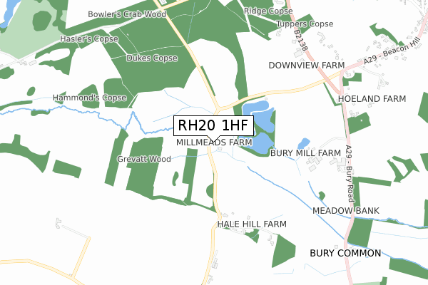 RH20 1HF map - small scale - OS Open Zoomstack (Ordnance Survey) RH20 1HF map - small scale - OS Open Zoomstack (Ordnance Survey)