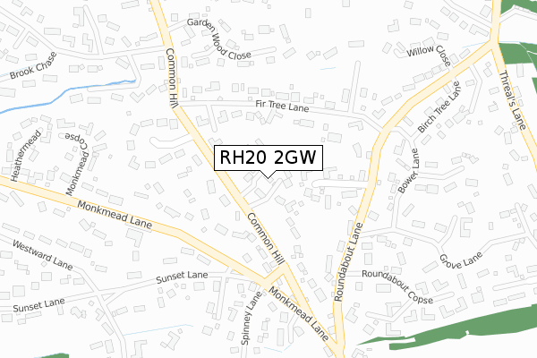 RH20 2GW map - large scale - OS Open Zoomstack (Ordnance Survey) RH20 2GW map - large scale - OS Open Zoomstack (Ordnance Survey)
