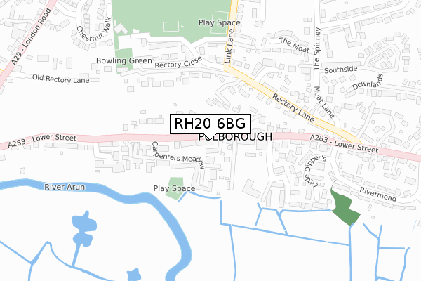 RH20 6BG map - large scale - OS Open Zoomstack (Ordnance Survey) RH20 6BG map - large scale - OS Open Zoomstack (Ordnance Survey)