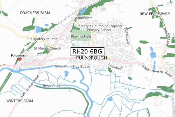 RH20 6BG map - small scale - OS Open Zoomstack (Ordnance Survey) RH20 6BG map - small scale - OS Open Zoomstack (Ordnance Survey)
