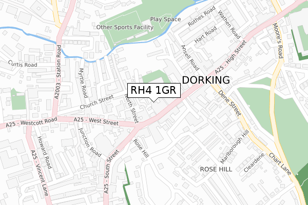 RH4 1GR map - large scale - OS Open Zoomstack (Ordnance Survey)