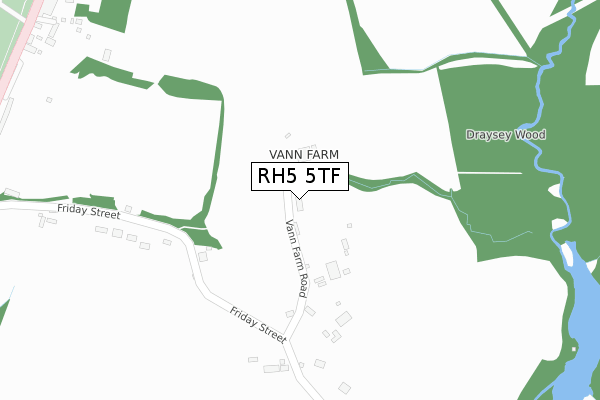 RH5 5TF map - large scale - OS Open Zoomstack (Ordnance Survey)
