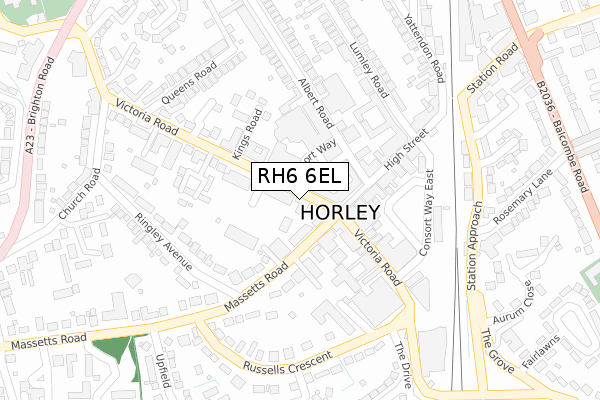 RH6 6EL map - large scale - OS Open Zoomstack (Ordnance Survey) RH6 6EL map - large scale - OS Open Zoomstack (Ordnance Survey)