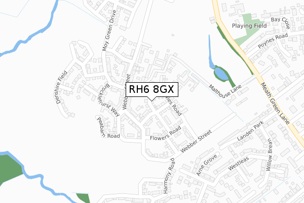 RH6 8GX map - large scale - OS Open Zoomstack (Ordnance Survey) RH6 8GX map - large scale - OS Open Zoomstack (Ordnance Survey)