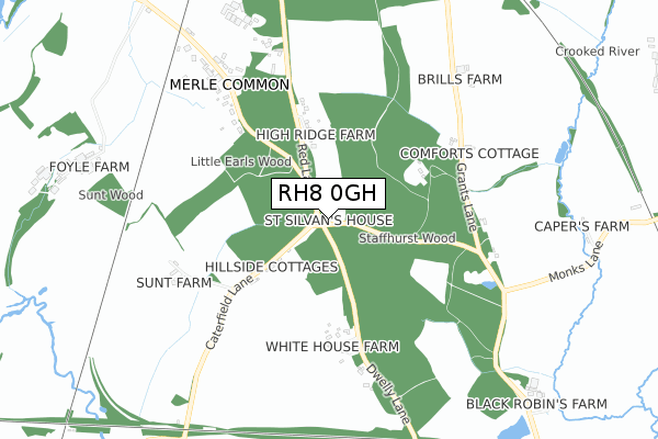 RH8 0GH map - small scale - OS Open Zoomstack (Ordnance Survey) RH8 0GH map - small scale - OS Open Zoomstack (Ordnance Survey)