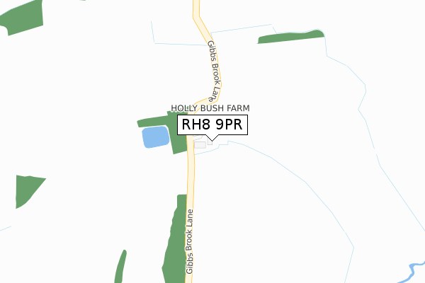 RH8 9PR map - large scale - OS Open Zoomstack (Ordnance Survey)