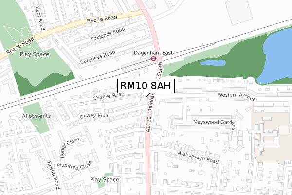 RM10 8AH map - large scale - OS Open Zoomstack (Ordnance Survey) RM10 8AH map - large scale - OS Open Zoomstack (Ordnance Survey)