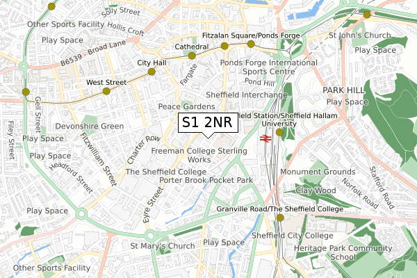 S1 2NR map - small scale - OS Open Zoomstack (Ordnance Survey) S1 2NR map - small scale - OS Open Zoomstack (Ordnance Survey)