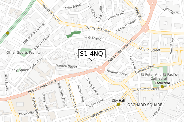 S1 4NQ map - large scale - OS Open Zoomstack (Ordnance Survey) S1 4NQ map - large scale - OS Open Zoomstack (Ordnance Survey)