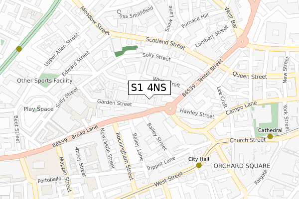 S1 4NS map - large scale - OS Open Zoomstack (Ordnance Survey) S1 4NS map - large scale - OS Open Zoomstack (Ordnance Survey)