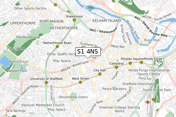 S1 4NS map - small scale - OS Open Zoomstack (Ordnance Survey) S1 4NS map - small scale - OS Open Zoomstack (Ordnance Survey)