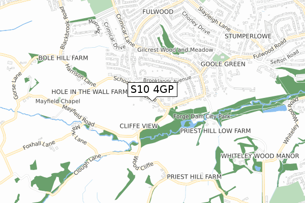 S10 4GP map - small scale - OS Open Zoomstack (Ordnance Survey) S10 4GP map - small scale - OS Open Zoomstack (Ordnance Survey)