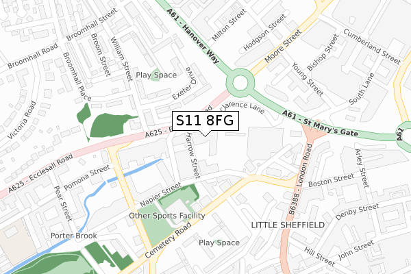 S11 8FG map - large scale - OS Open Zoomstack (Ordnance Survey) S11 8FG map - large scale - OS Open Zoomstack (Ordnance Survey)