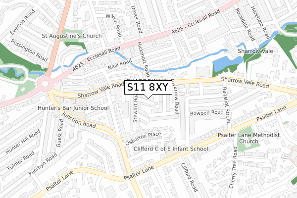 S11 8XY map - large scale - OS Open Zoomstack (Ordnance Survey) S11 8XY map - large scale - OS Open Zoomstack (Ordnance Survey)
