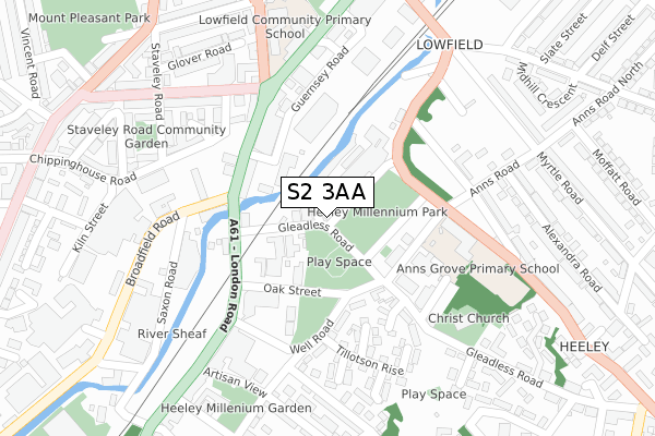 S2 3AA map - large scale - OS Open Zoomstack (Ordnance Survey) S2 3AA map - large scale - OS Open Zoomstack (Ordnance Survey)