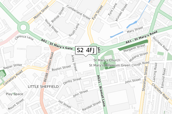 S2 4FJ map - large scale - OS Open Zoomstack (Ordnance Survey) S2 4FJ map - large scale - OS Open Zoomstack (Ordnance Survey)