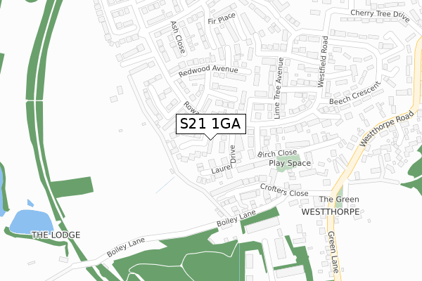 S21 1GA map - large scale - OS Open Zoomstack (Ordnance Survey) S21 1GA map - large scale - OS Open Zoomstack (Ordnance Survey)