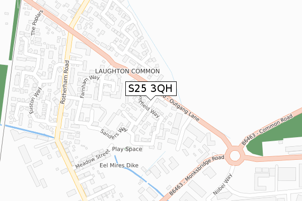 S25 3QH map - large scale - OS Open Zoomstack (Ordnance Survey) S25 3QH map - large scale - OS Open Zoomstack (Ordnance Survey)