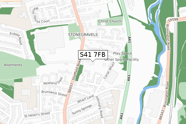 S41 7FB map - large scale - OS Open Zoomstack (Ordnance Survey) S41 7FB map - large scale - OS Open Zoomstack (Ordnance Survey)