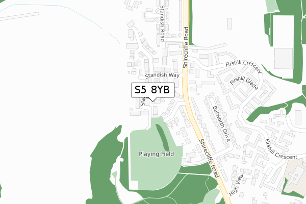 S5 8YB map - large scale - OS Open Zoomstack (Ordnance Survey) S5 8YB map - large scale - OS Open Zoomstack (Ordnance Survey)