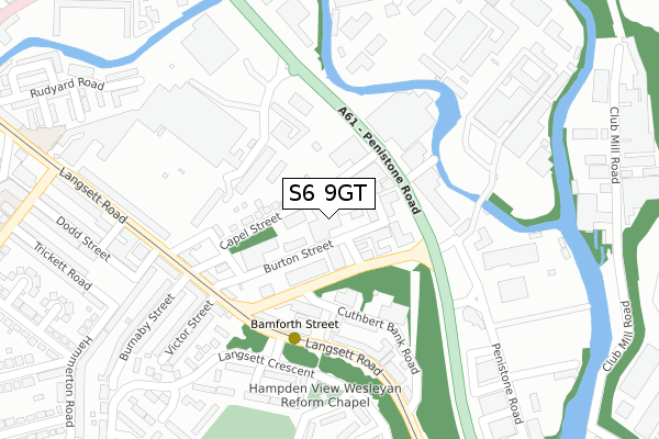 S6 9GT map - large scale - OS Open Zoomstack (Ordnance Survey) S6 9GT map - large scale - OS Open Zoomstack (Ordnance Survey)